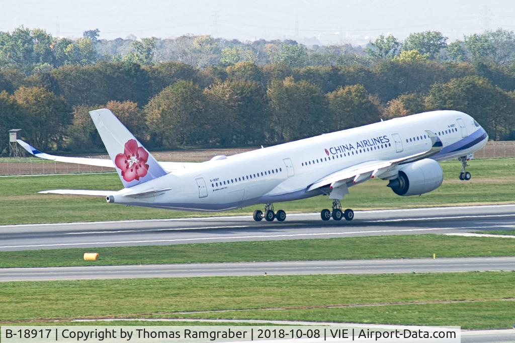 B-18917, 2018 Airbus A350-941 C/N 208, China Airlines Airbus A350-900