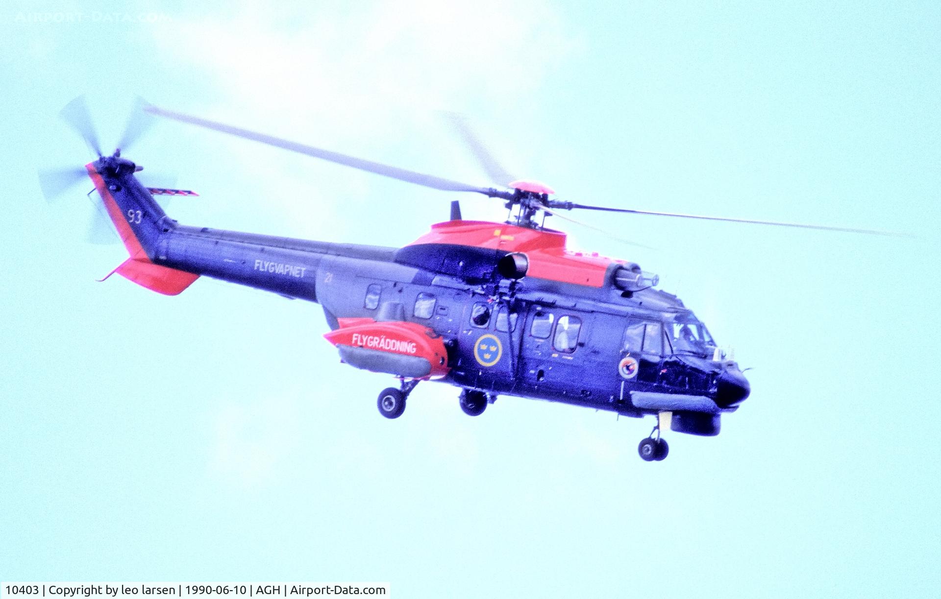 10403, Aérospatiale Hkp.10 Super Puma (AS-332M1) C/N 2264, Aengelholm F.10 10.6.1990