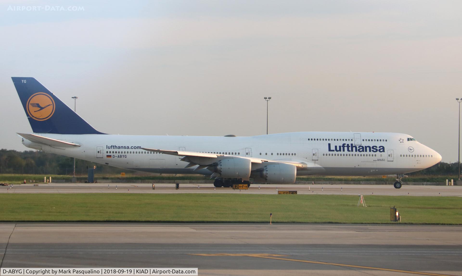 D-ABYG, 2013 Boeing 747-830 C/N 37831, Boeing 747-830