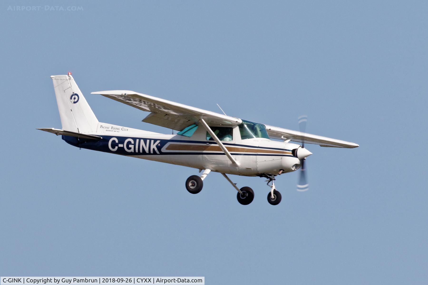 C-GINK, 1980 Cessna 152 C/N 15284807, Landing