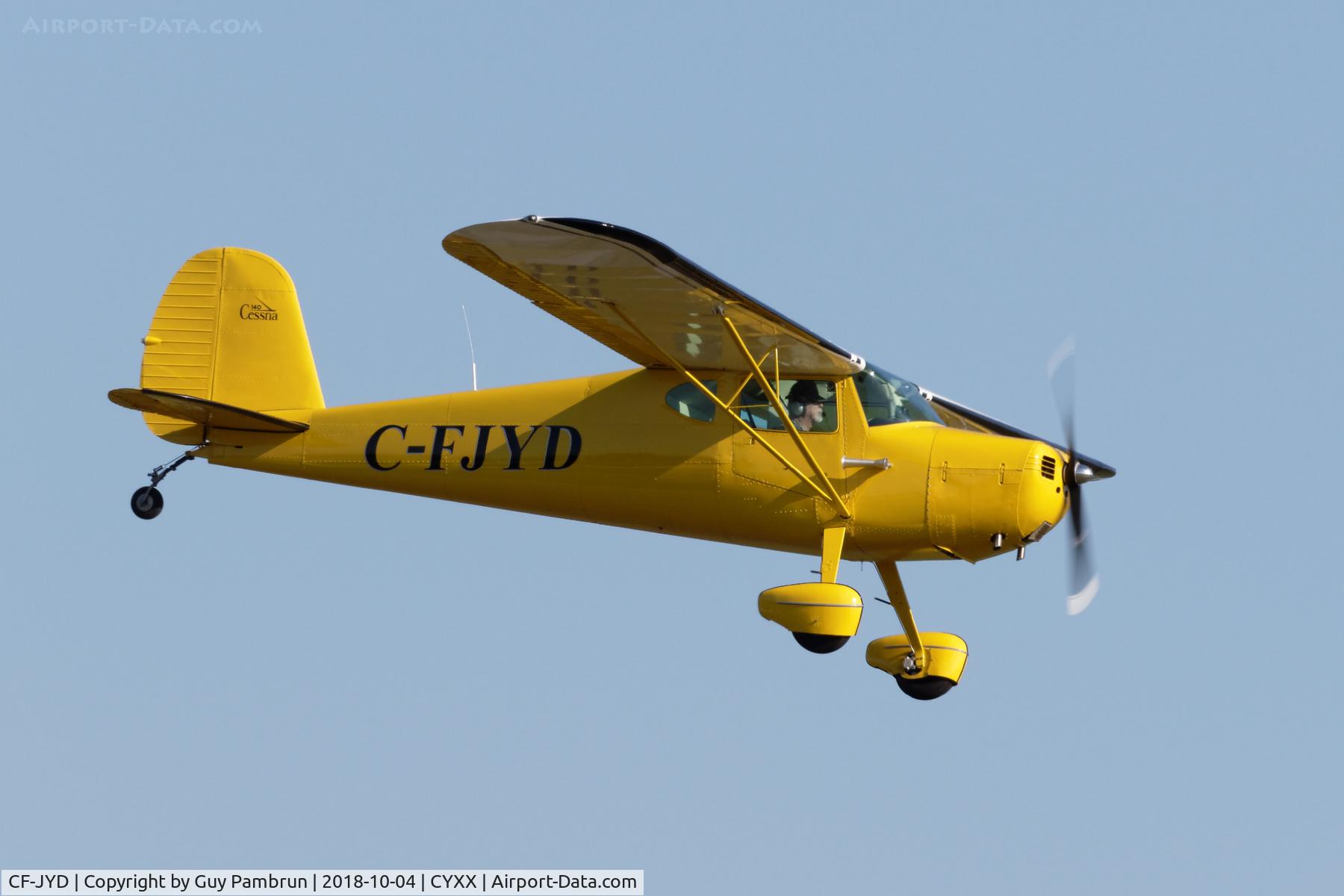 CF-JYD, 1948 Cessna 140 C/N 14547, Landing