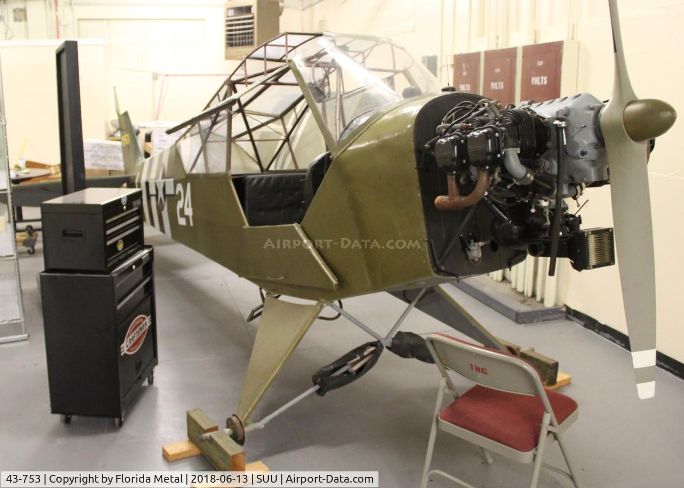 43-753, 1943 Piper L-4B Grasshopper C/N 9614, L-4B Grasshopper