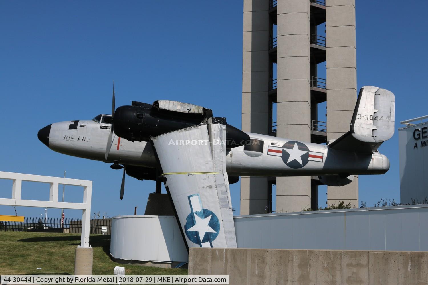 44-30444, 1944 North American TB-25M Mitchell C/N 108-33719, TB-25 damaged by a thunderstorm in Milwaukee