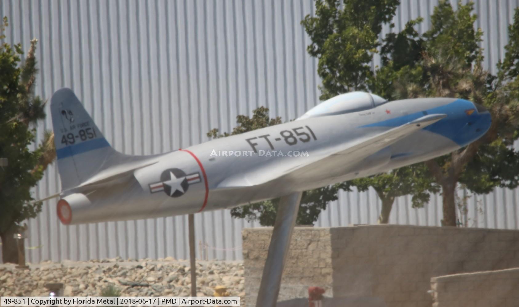 49-851, 1949 Lockheed F-80C Shooting Star C/N 080-2599, F-80C made to look like an XP-80 using some parts from a T-33 at Lockheed Palmdale Plant