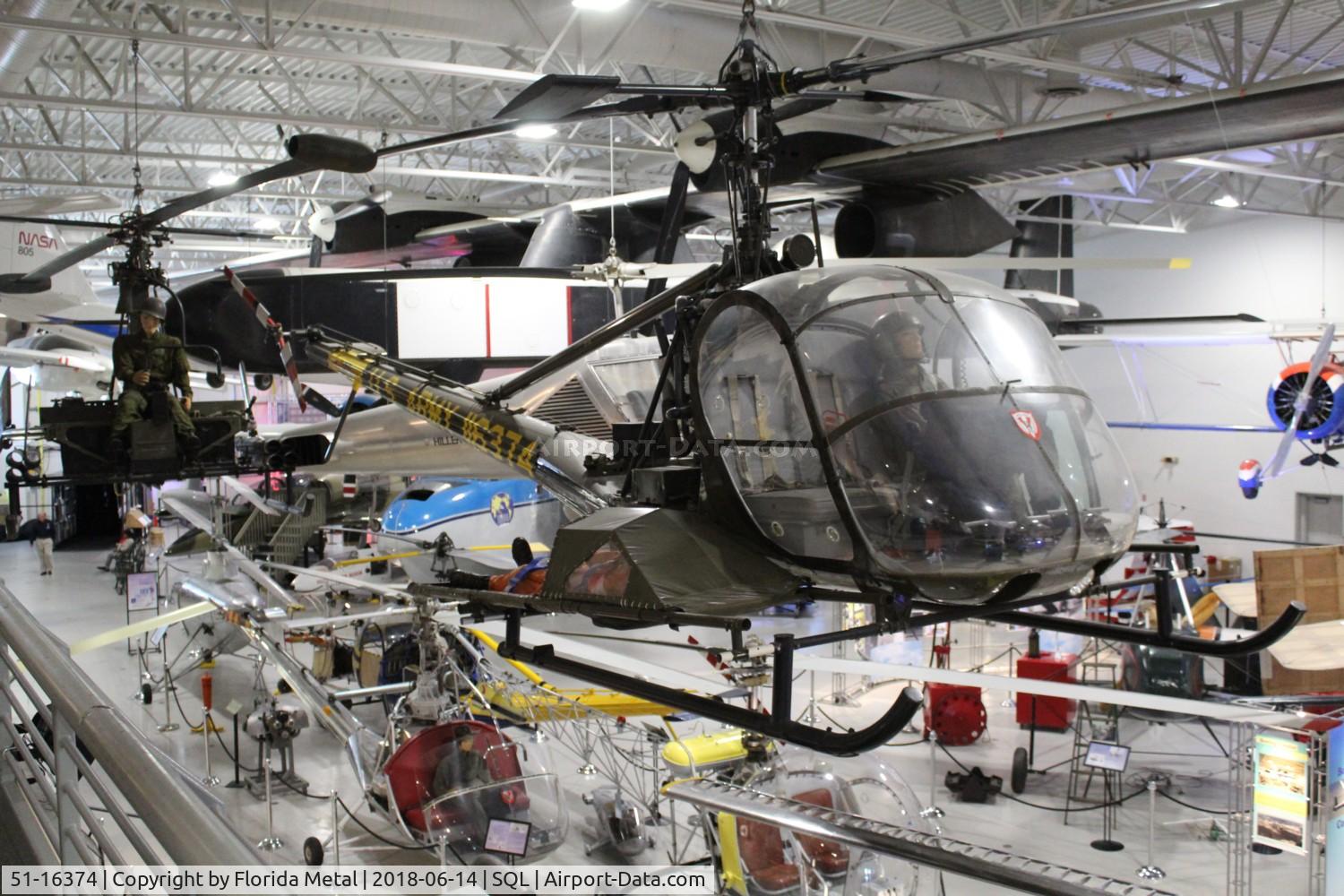 51-16374, 1951 Hiller OH-23B Raven C/N 624, OH-23B