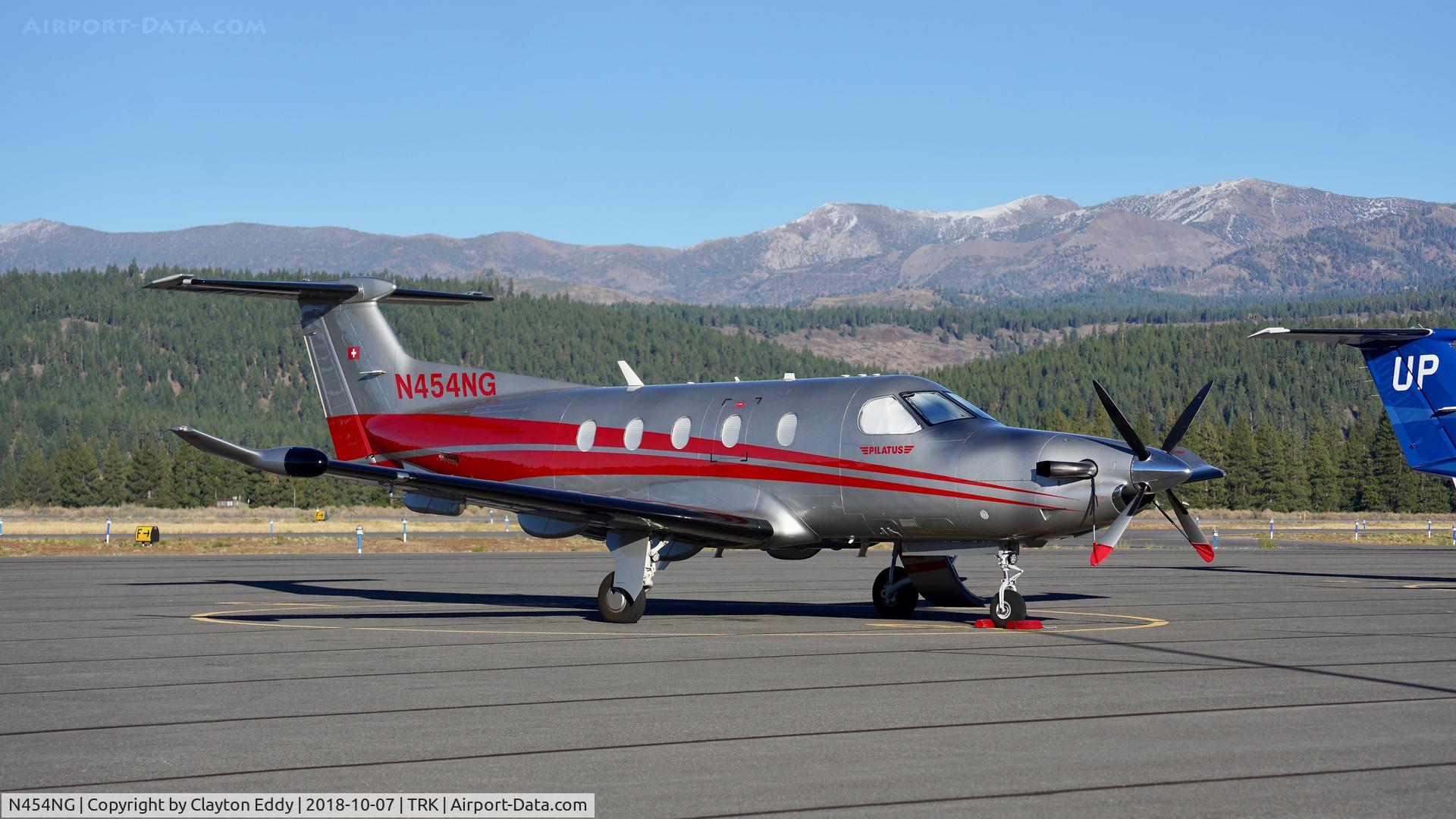 N454NG, 2013 Platus PC 12/47E C/N 1454, Truckee Airport California 2018.