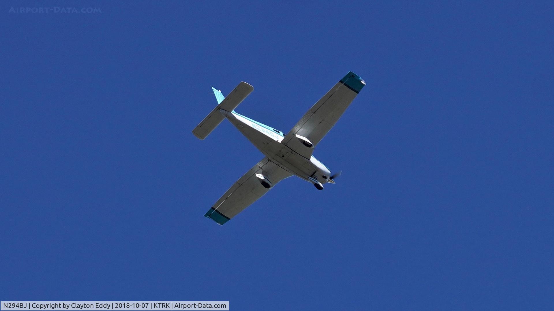 N294BJ, 1979 Piper PA-28-236 Dakota C/N 28-7911251, Flying over Donner State Park Truckee California 2018.