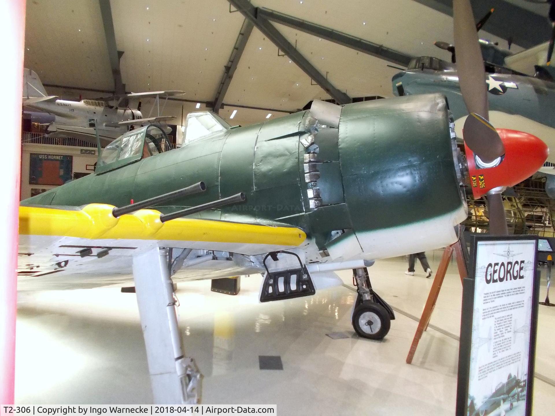 T2-306, 1945 Kawanishi N1K2-J Shiden Kai C/N 5128, Kawanishi N1K2-J Shiden Kai GEORGE at the NMNA, Pensacola FL
