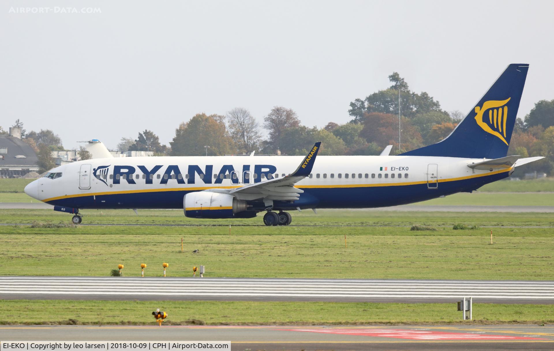 EI-EKO, 2010 Boeing 737-8AS C/N 35027, Copenhagen 9.10.2018