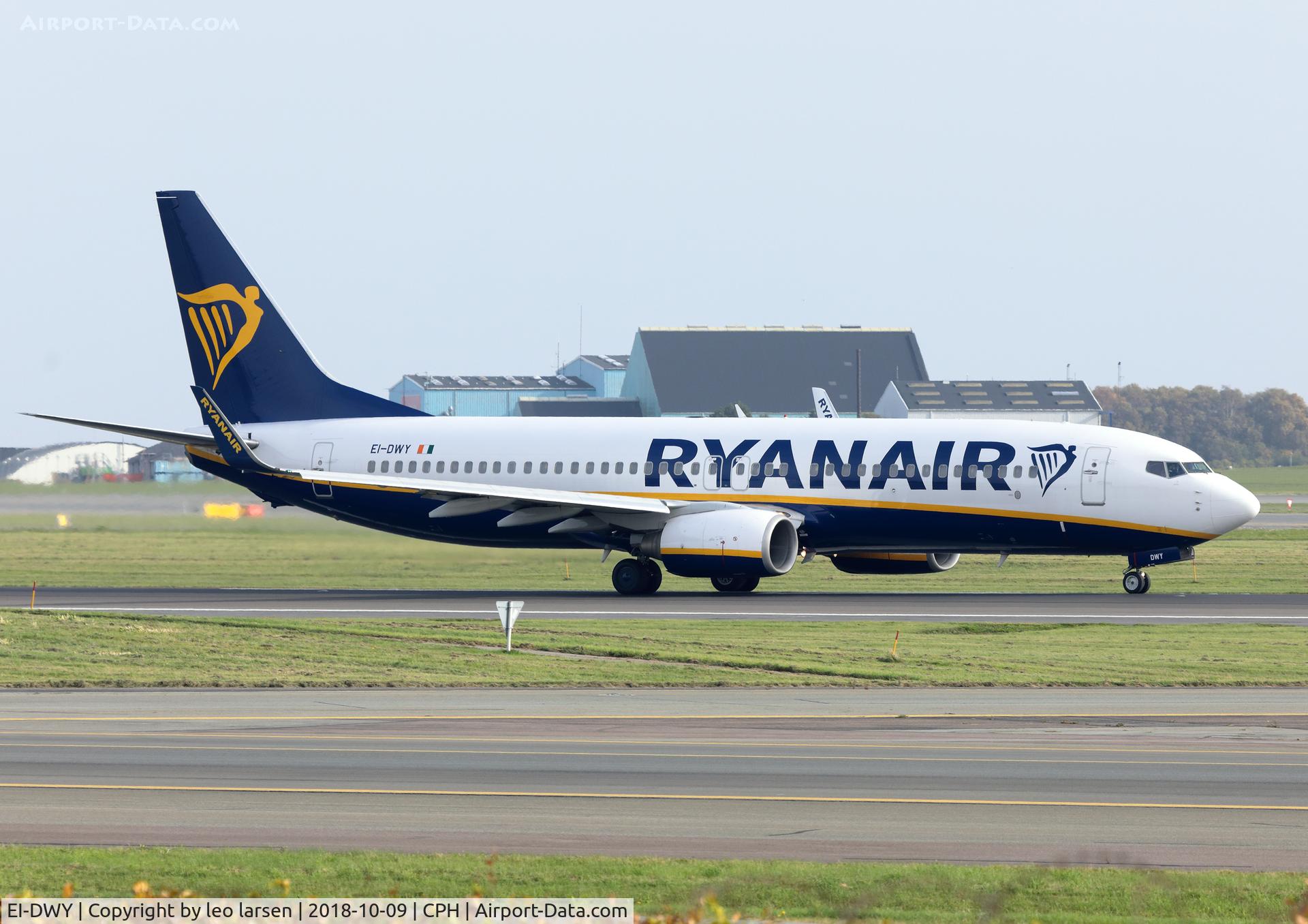 EI-DWY, 2008 Boeing 737-8AS C/N 33638, Copenhagen 9.10.2018