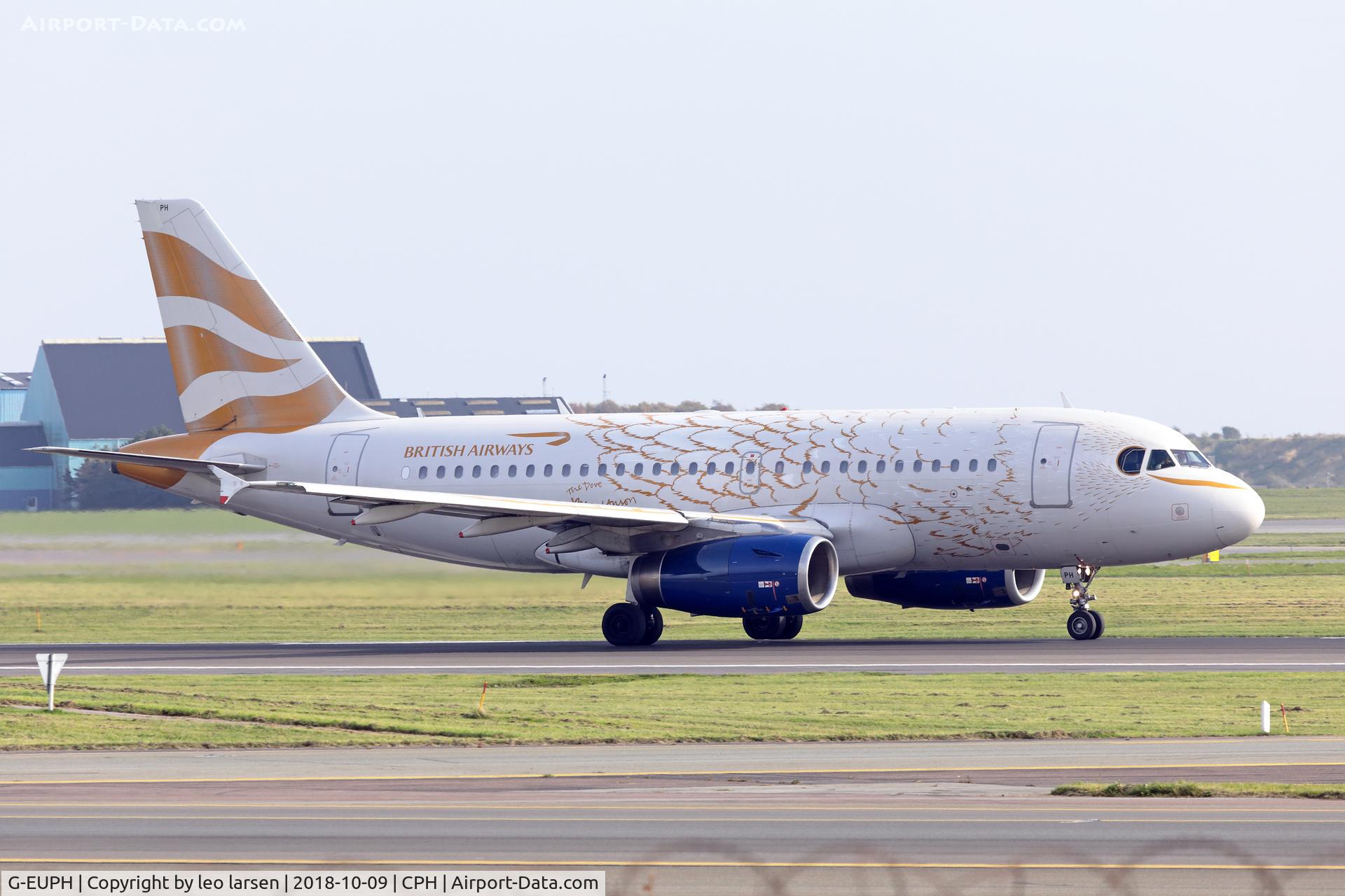 G-EUPH, 2000 Airbus A319-131 C/N 1225, Copenhagen 9.10.2018