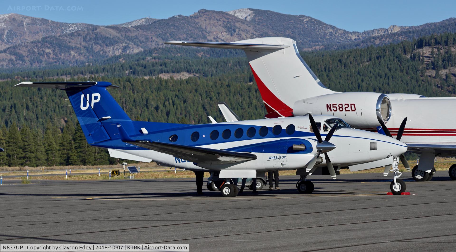 N837UP, 2014 Beechcraft B350i King Air C/N FL-967, Truckee Airport California 2018.