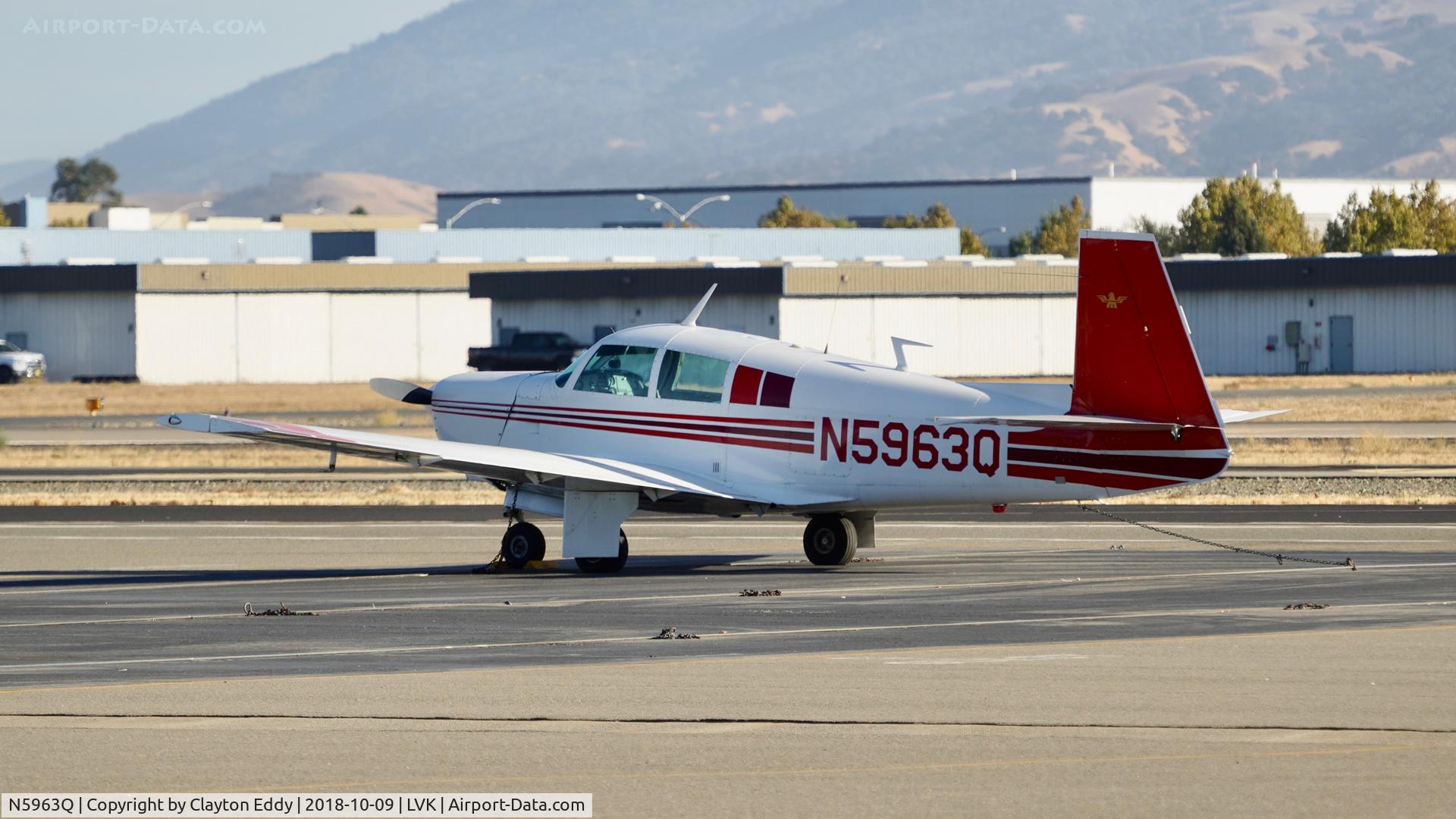 N5963Q, 1965 Mooney M20C Ranger C/N 3199, Livermore Airport California 2018.