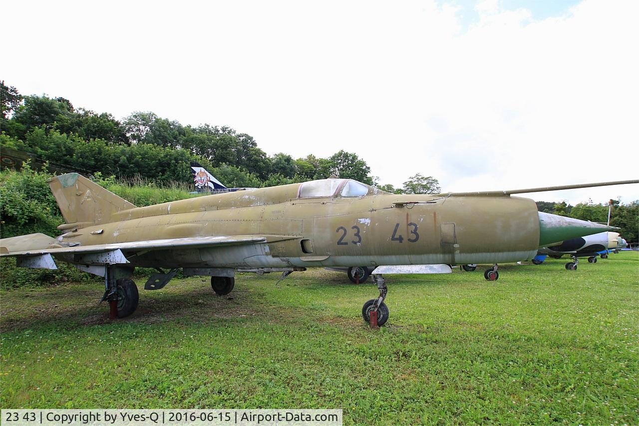 23 43, Mikoyan-Gurevich MiG-21MF C/N 96001091, Mikoyan-Gurevich MiG-21MF, Savigny-Les Beaune Museum