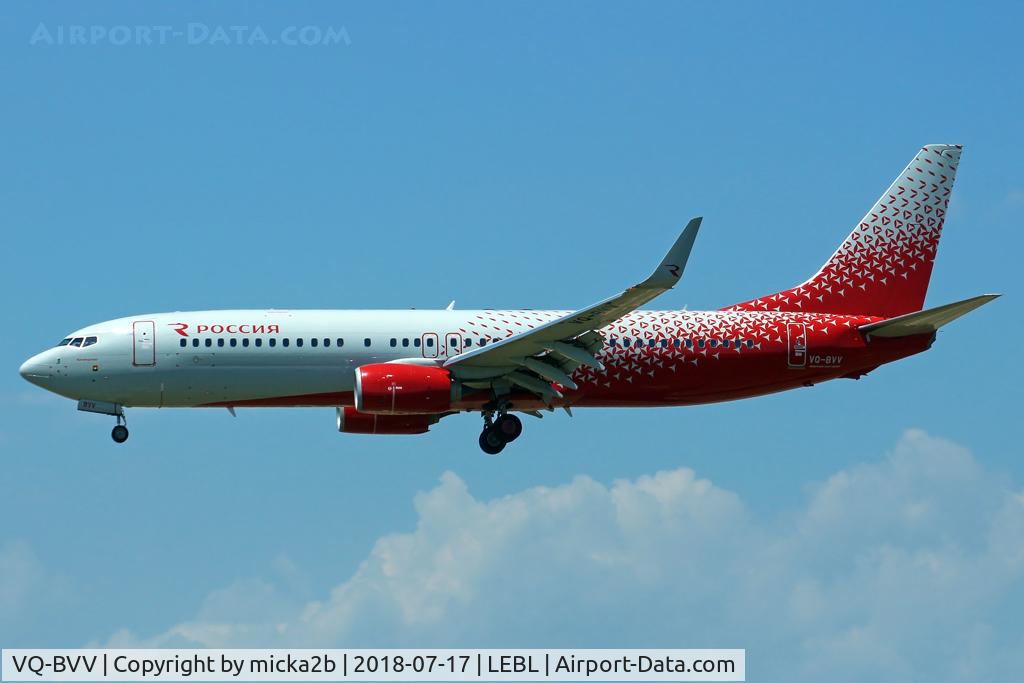 VQ-BVV, 2014 Boeing 737-8LJ C/N 41201, Landing