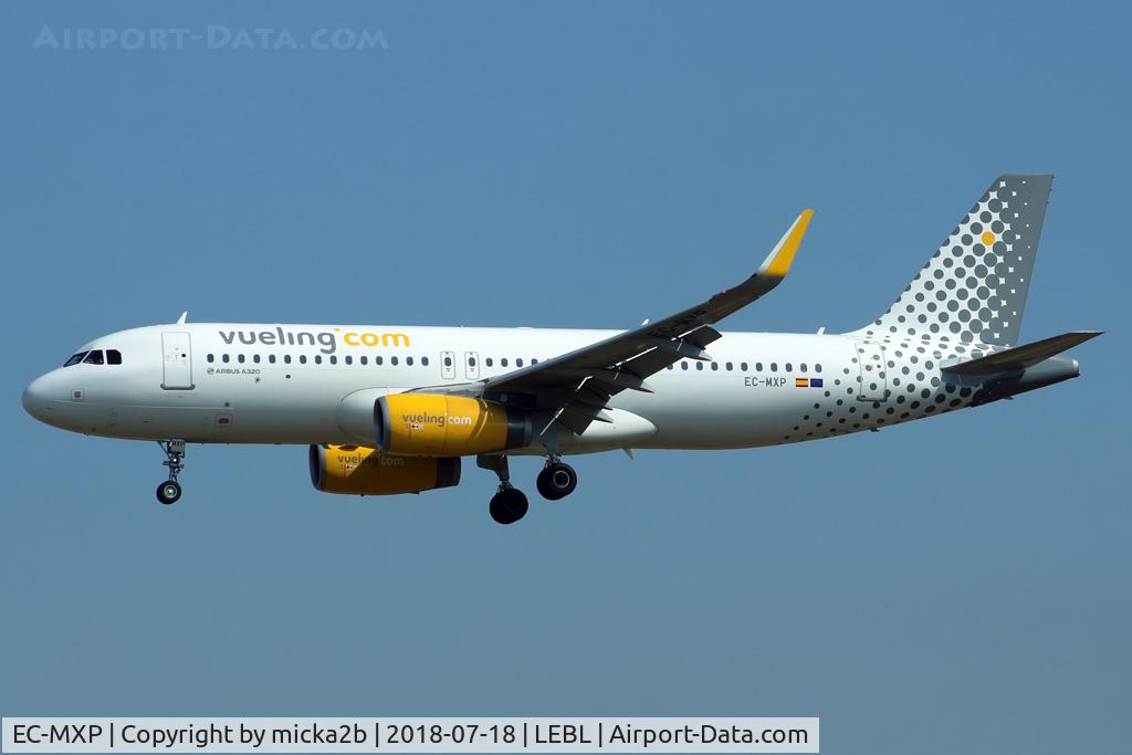 EC-MXP, 2018 Airbus A320-232 C/N 8244, Landing