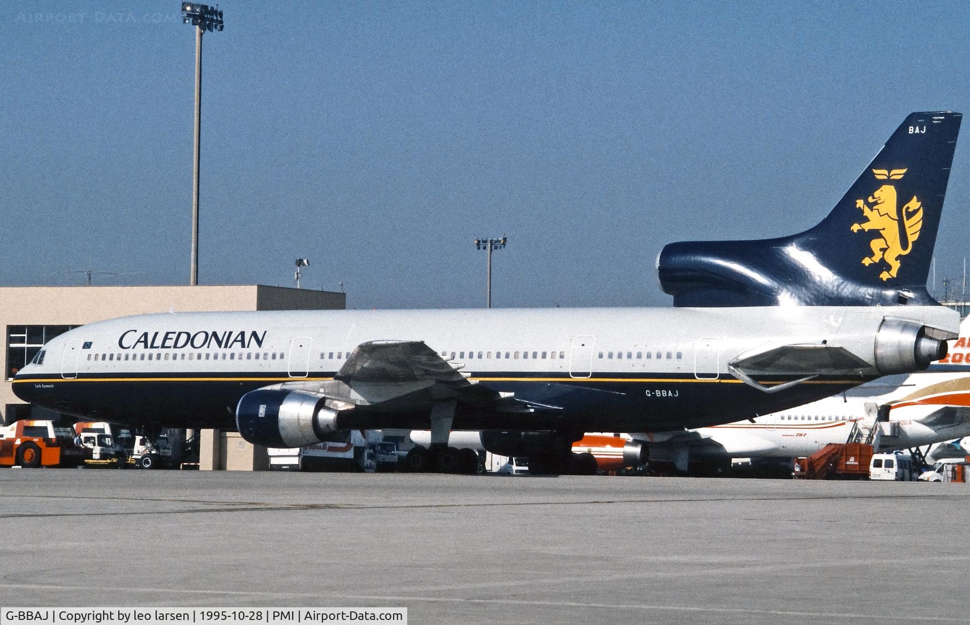 G-BBAJ, 1974 Lockheed L-1011-385-1 TriStar 1 C/N 193E-1106, Palma de Mallorca 28.10.1995