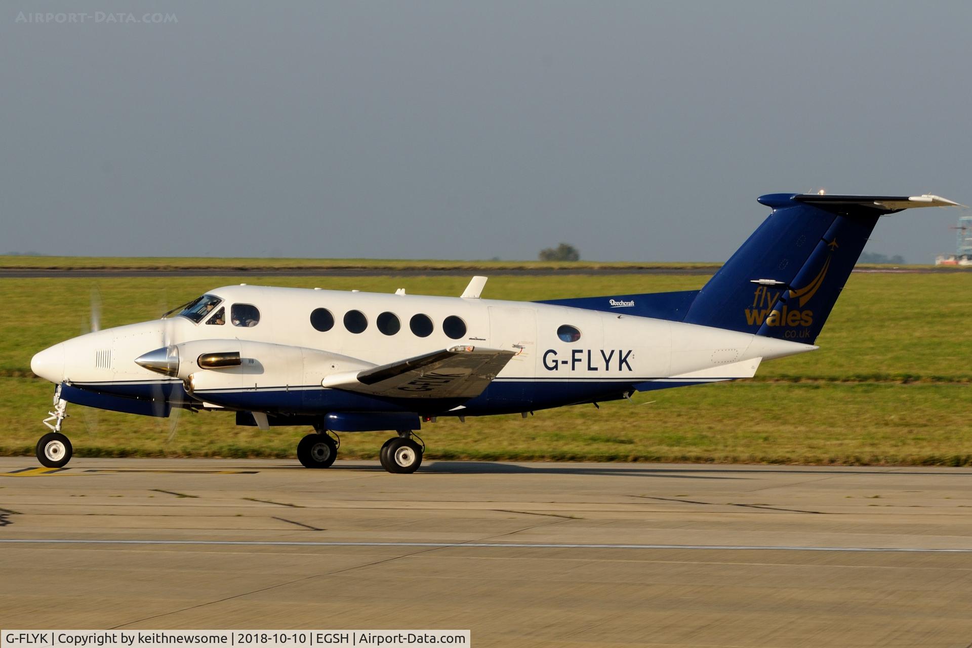 G-FLYK, 1981 Beech B200 King Air King Air C/N BB-921, Surprise visitor.
