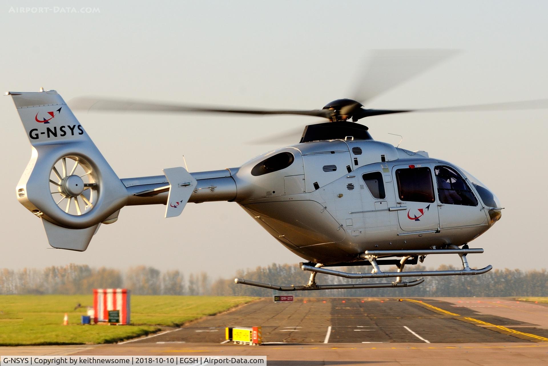 G-NSYS, 1999 Eurocopter EC-135T-1 C/N 0115, Nice visitor.