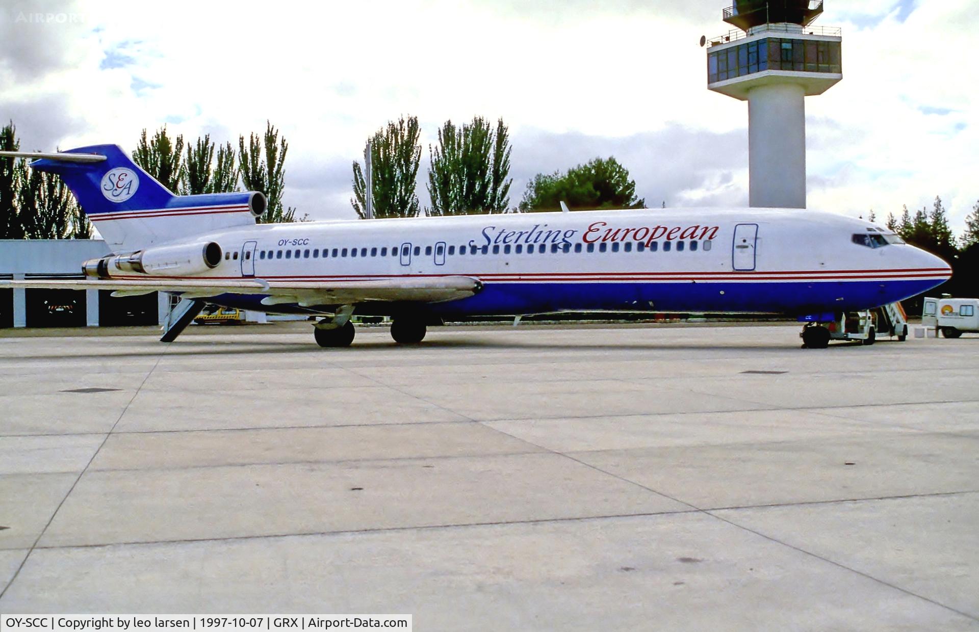 OY-SCC, 1979 Boeing 727-212 C/N 21945, Granada Spain 7.10.97