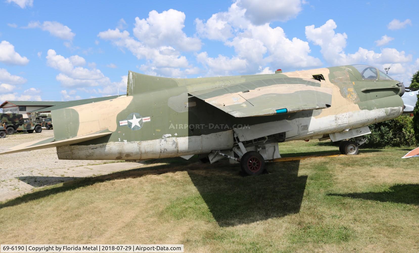 69-6190, 1969 LTV A-7D Corsair II C/N D-020, A-7D at Russell
