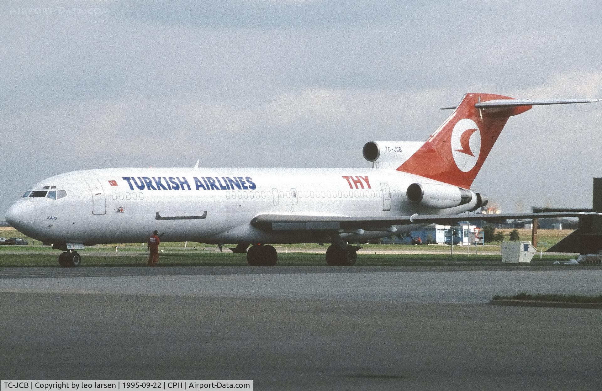 TC-JCB, 1982 Boeing 727-2F2 C/N 22993, Copenhagen 22.9.1995