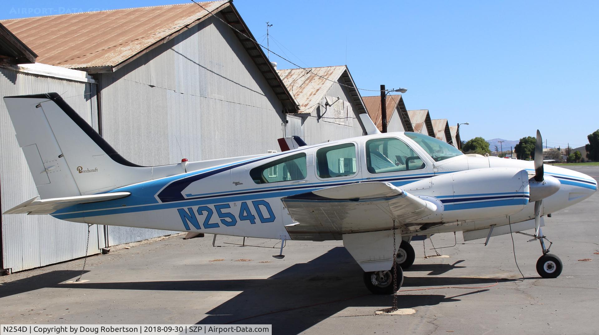 N254D, 1962 Beech 95-A55 Baron C/N TC-339, 1962 Beech 95-A55 Baron, two Continental IO-470-L 260 Hp each, six seats optional