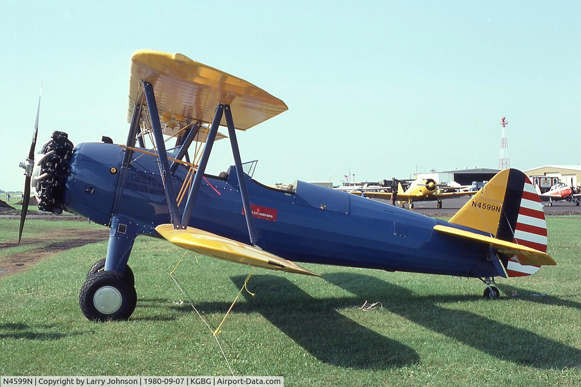 N4599N, 1944 Boeing E75 C/N 75-5625, During the National Stearman Fly in.