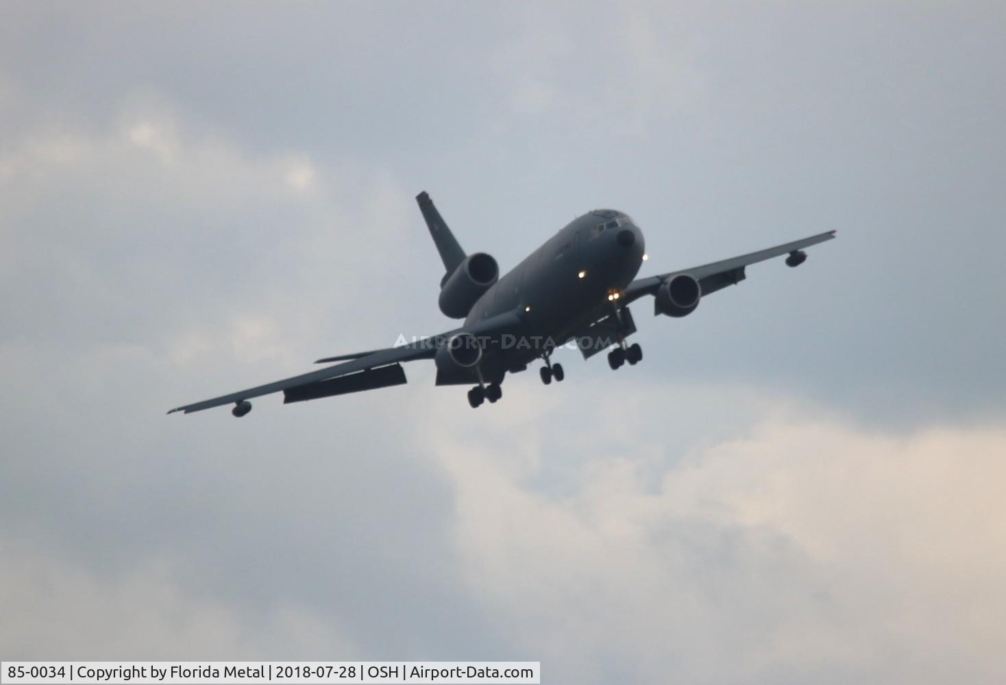 85-0034, 1985 McDonnell Douglas KC-10A Extender C/N 48239, KC-10A