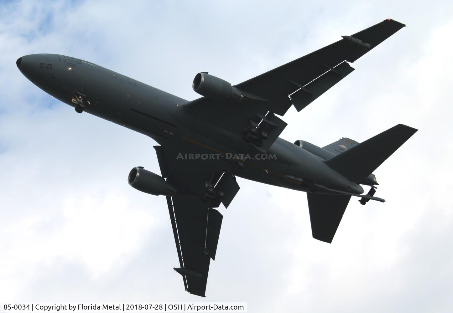 85-0034, 1985 McDonnell Douglas KC-10A Extender C/N 48239, KC-10A