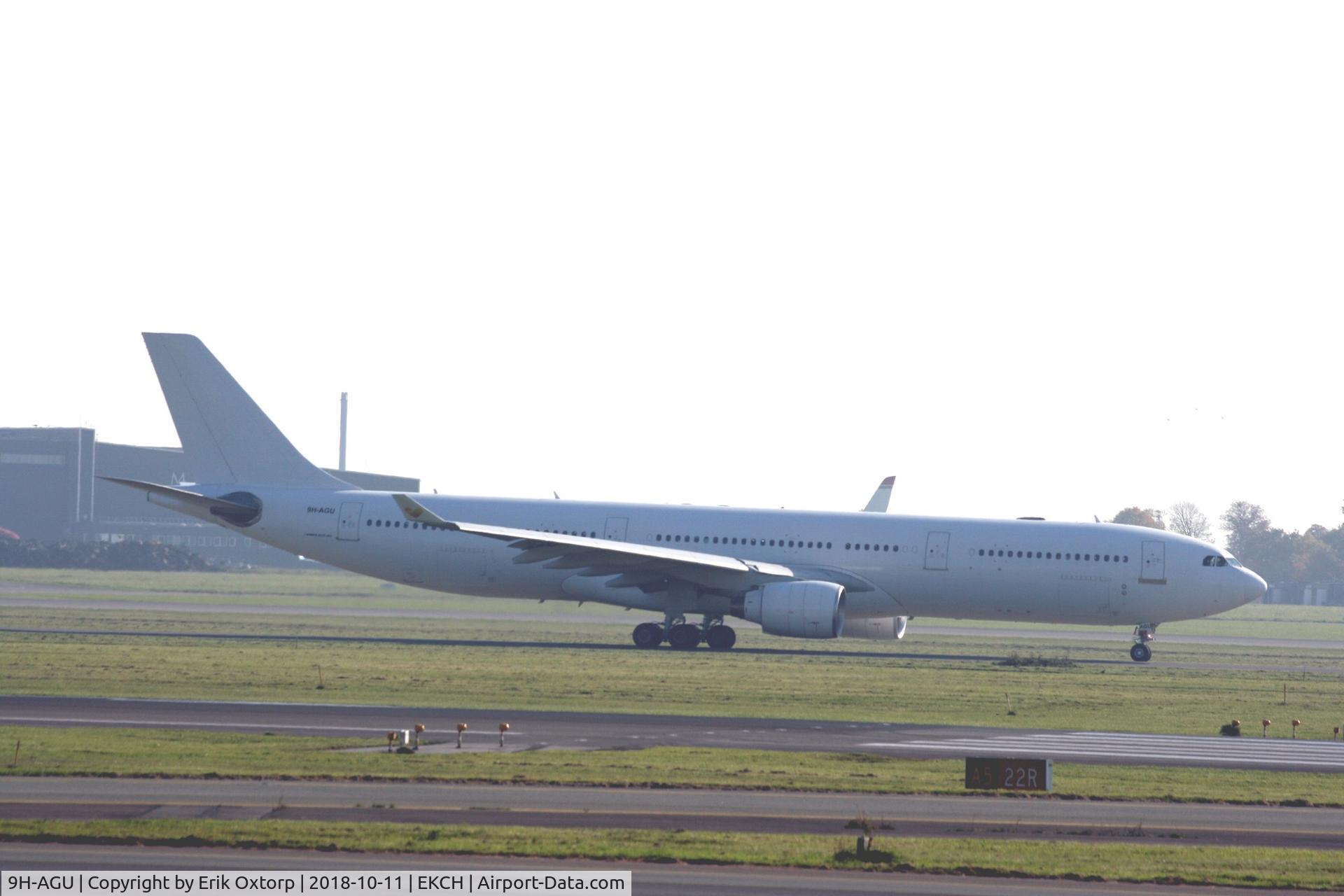 9H-AGU, 1996 Airbus A330-322 C/N 096, 9H-AGU taxing for take off rw 04R for a flight for GL