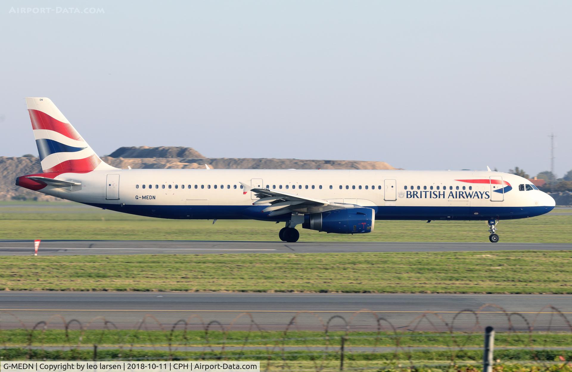 G-MEDN, 2008 Airbus A321-231 C/N 3512, Copenhagen 11.10.2018