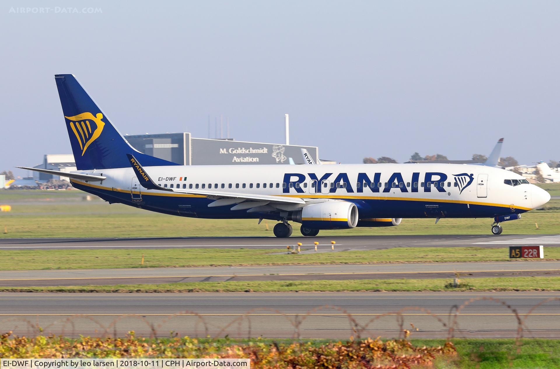 EI-DWF, 2007 Boeing 737-8AS C/N 33619, Copenhagen 11.10.2018