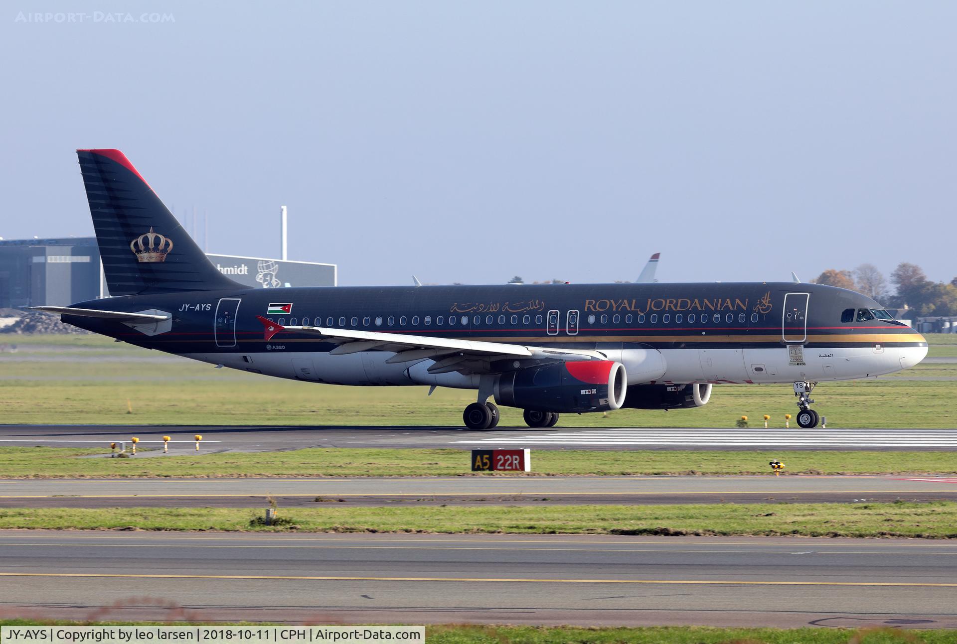 JY-AYS, 2011 Airbus A320-232 C/N 4853, Copenhagen 11.10.2018
