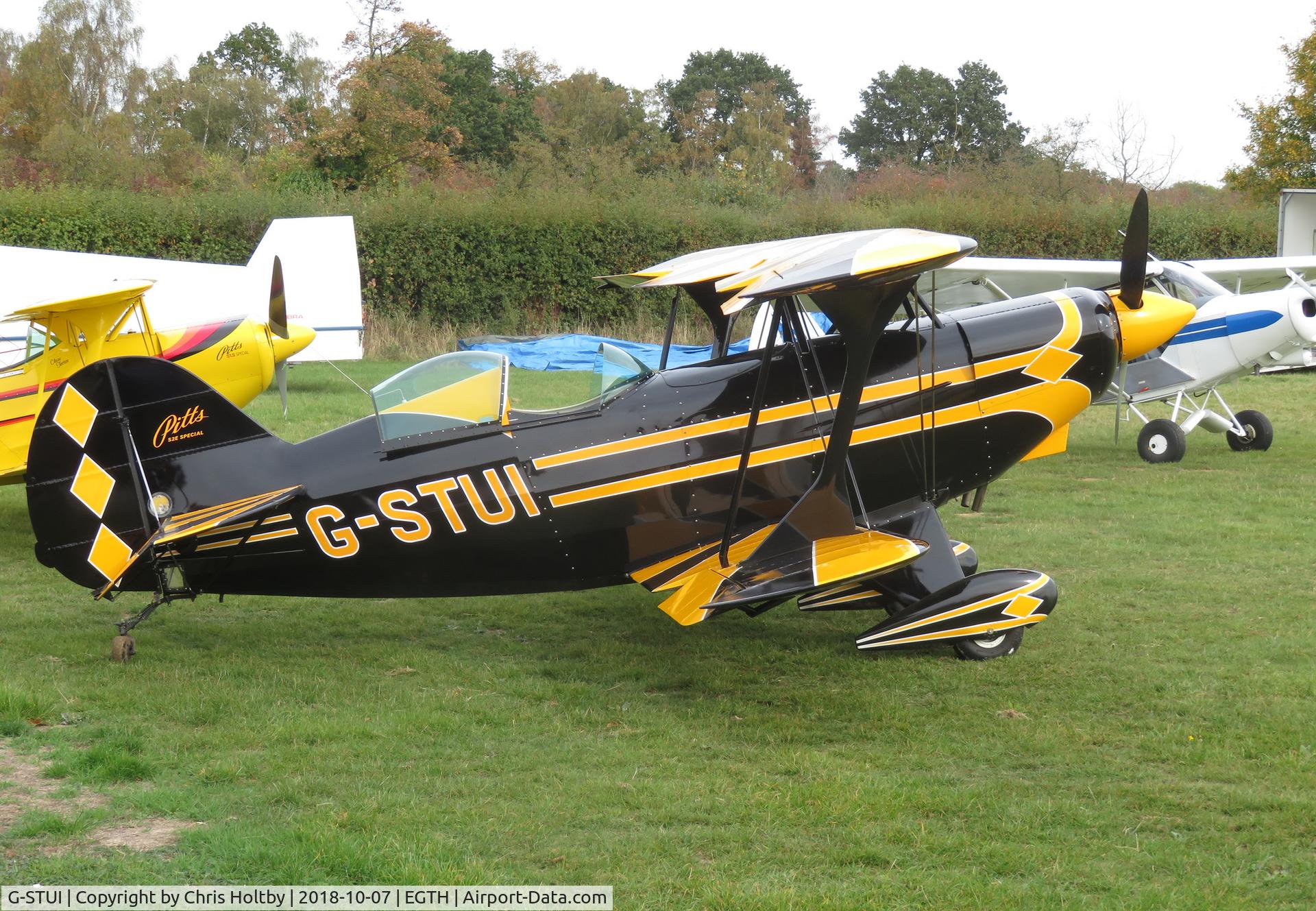 G-STUI, 1989 Pitts S-2A-E Special C/N K0051, Took part in Air Race Day 2018 at Old Warden
