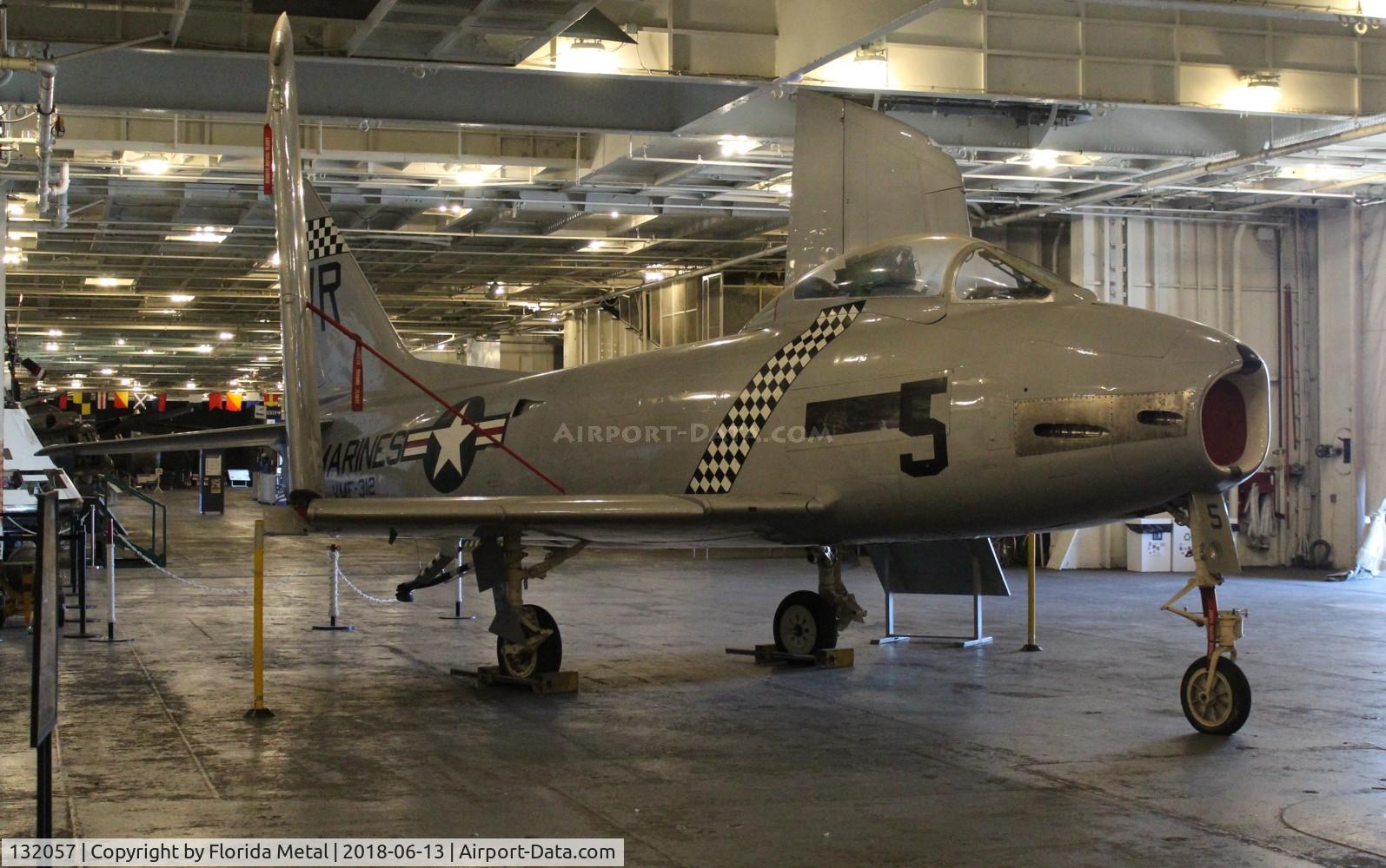 132057, North American FJ-2 Fury C/N Not found 132057, FJ-2 Fury USS Hornet Museum