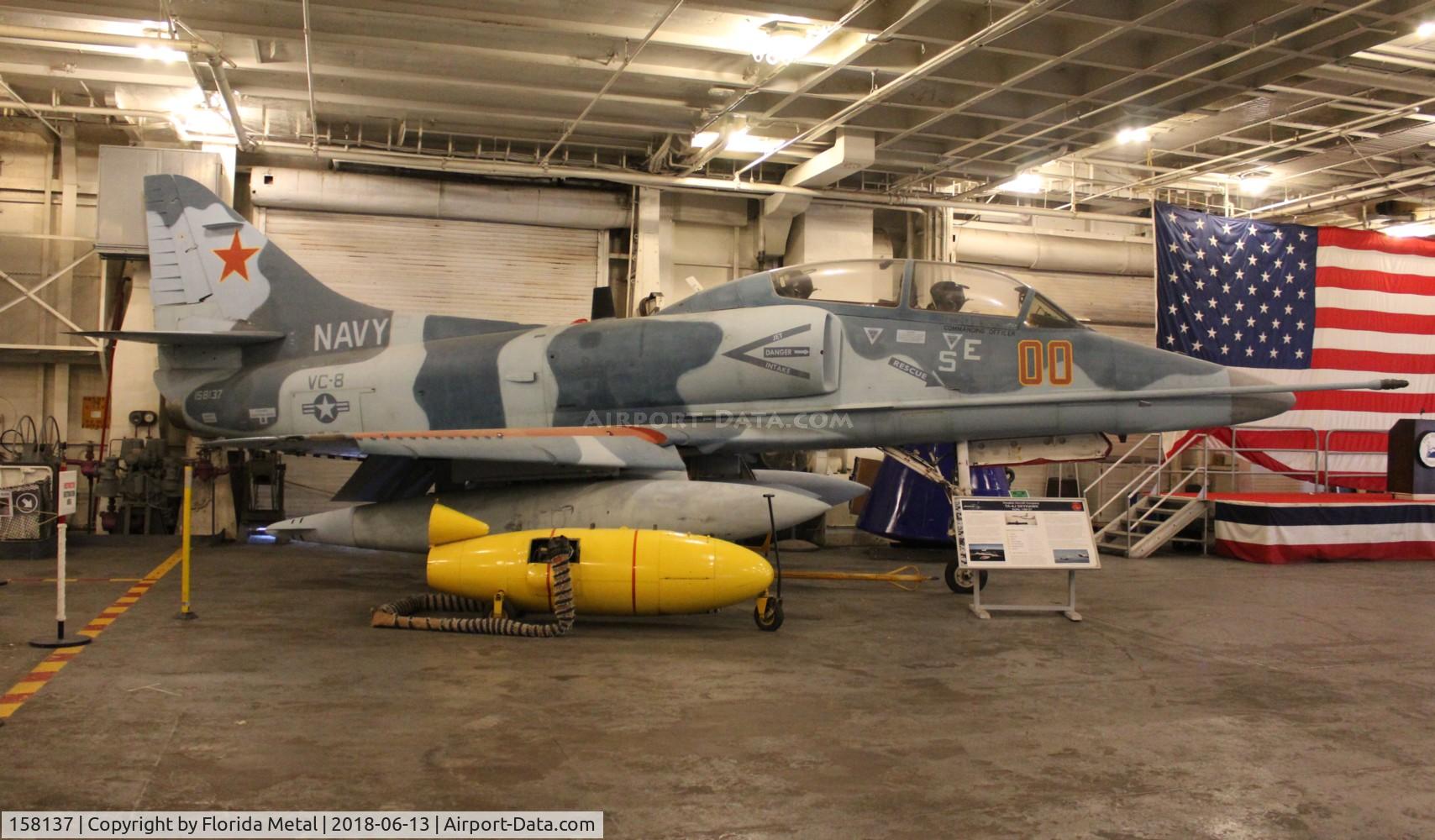 158137, Douglas TA-4J Skyhawk C/N 14174, TA-4J USS Hornet
