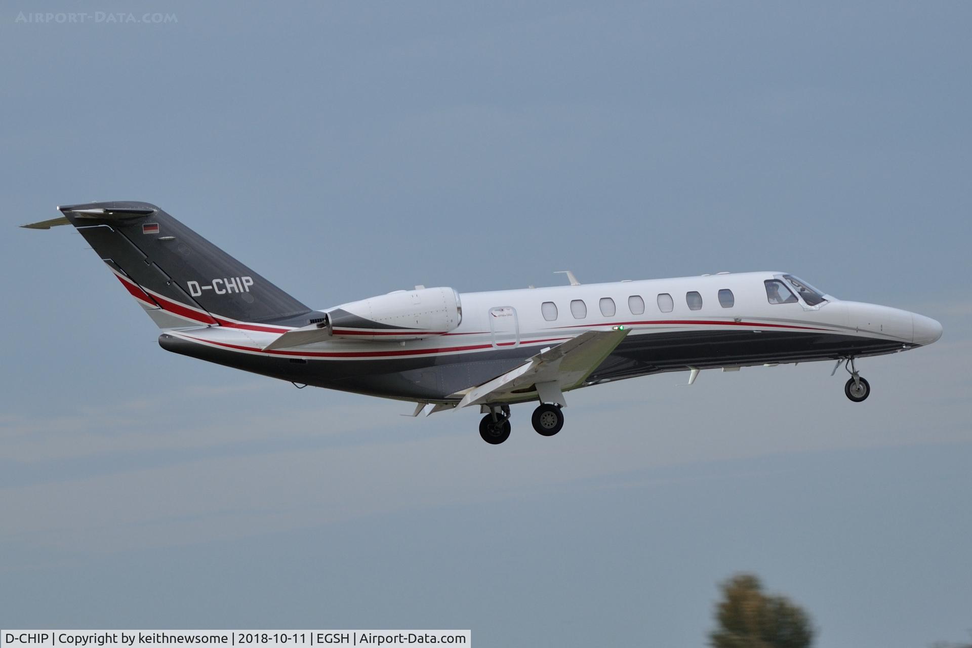 D-CHIP, 2016 Cessna 525B CitationJet CJ3+ C/N 525B-0498, Regular visitor.