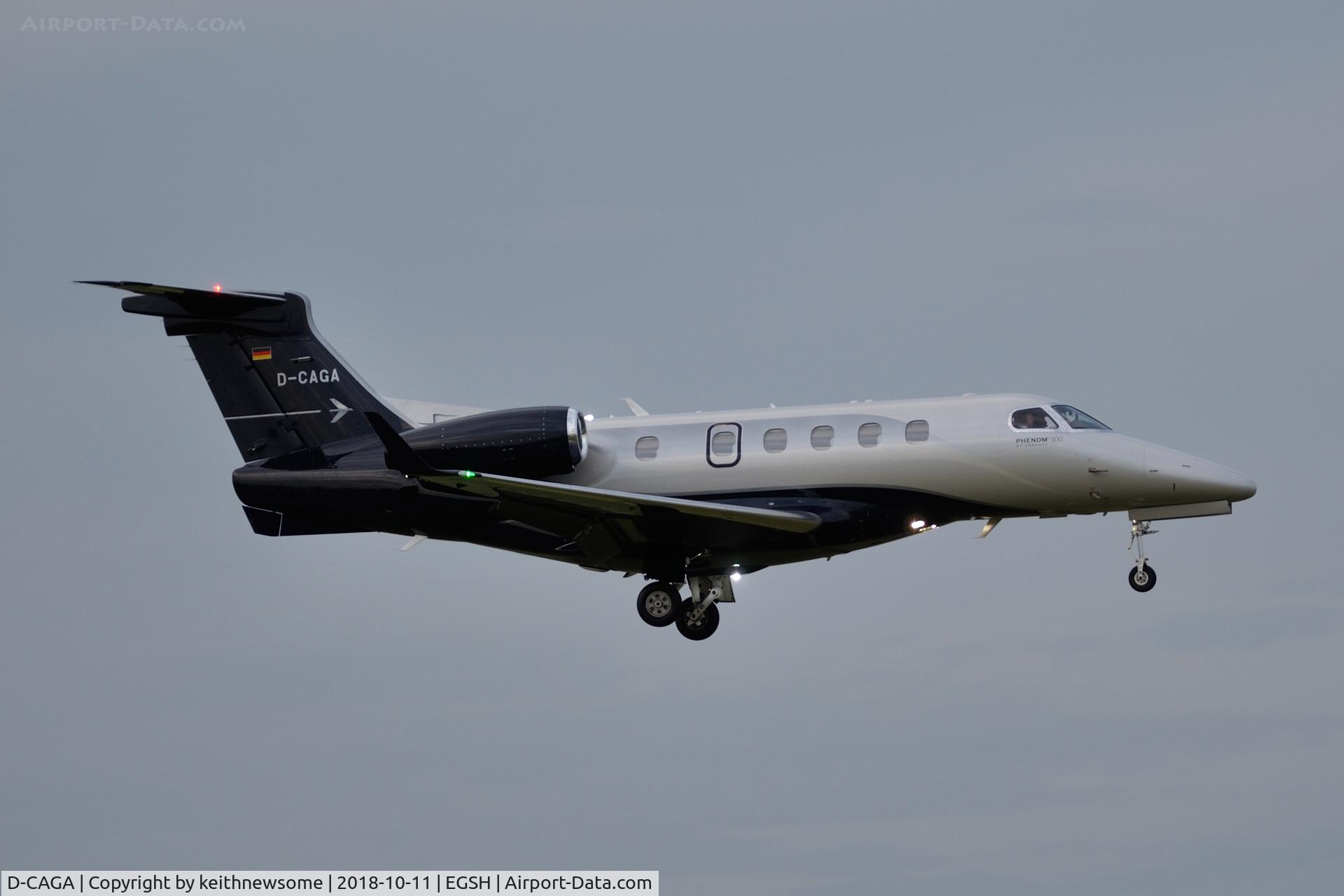 D-CAGA, 2017 Embraer EMB-505 Phenom 300 C/N 50500376, Welcome visitor.