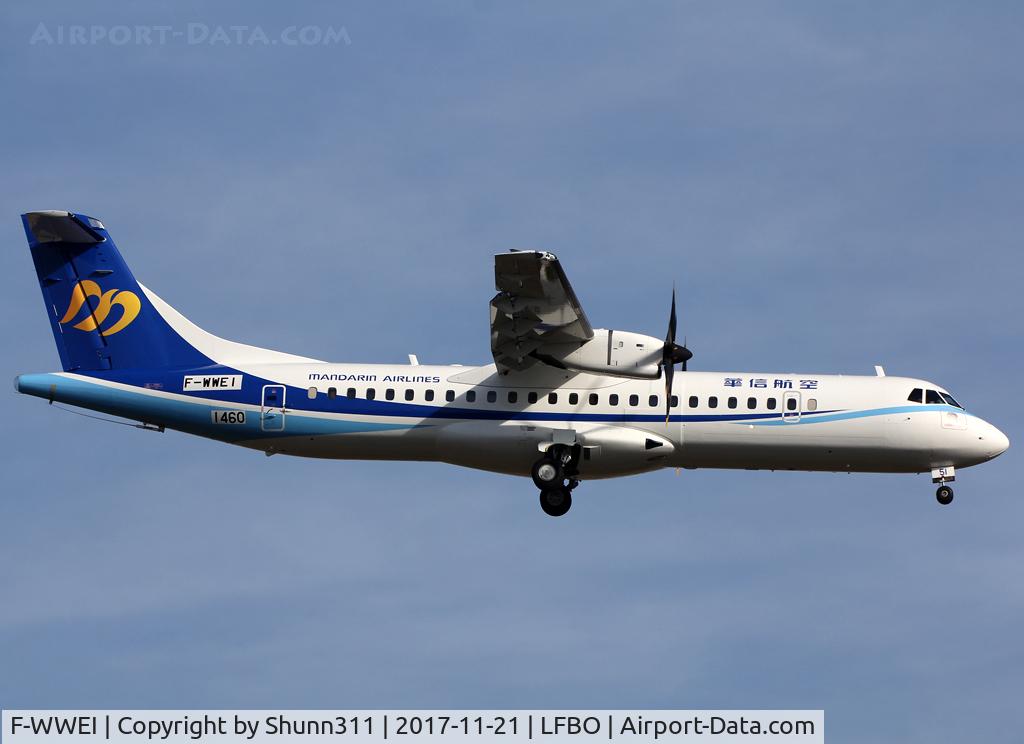 F-WWEI, 2017 ATR 72-600 C/N 1460, C/n 1460 - To be B-16851