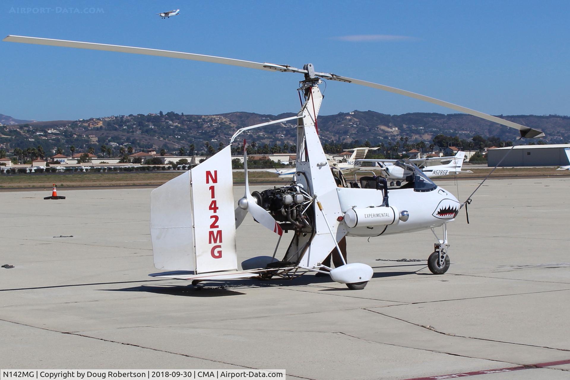 N142MG, 1999 Givans Mark E Predator C/N 1, 1999 Givans PREDATOR Mk 1 powered autogyro one-off design by A&P-not aeronautical engineer. 2-place tandem, Lycoming O-320-B1A 160 hp pusher upgrade. Pilot Vance is CFI for it.