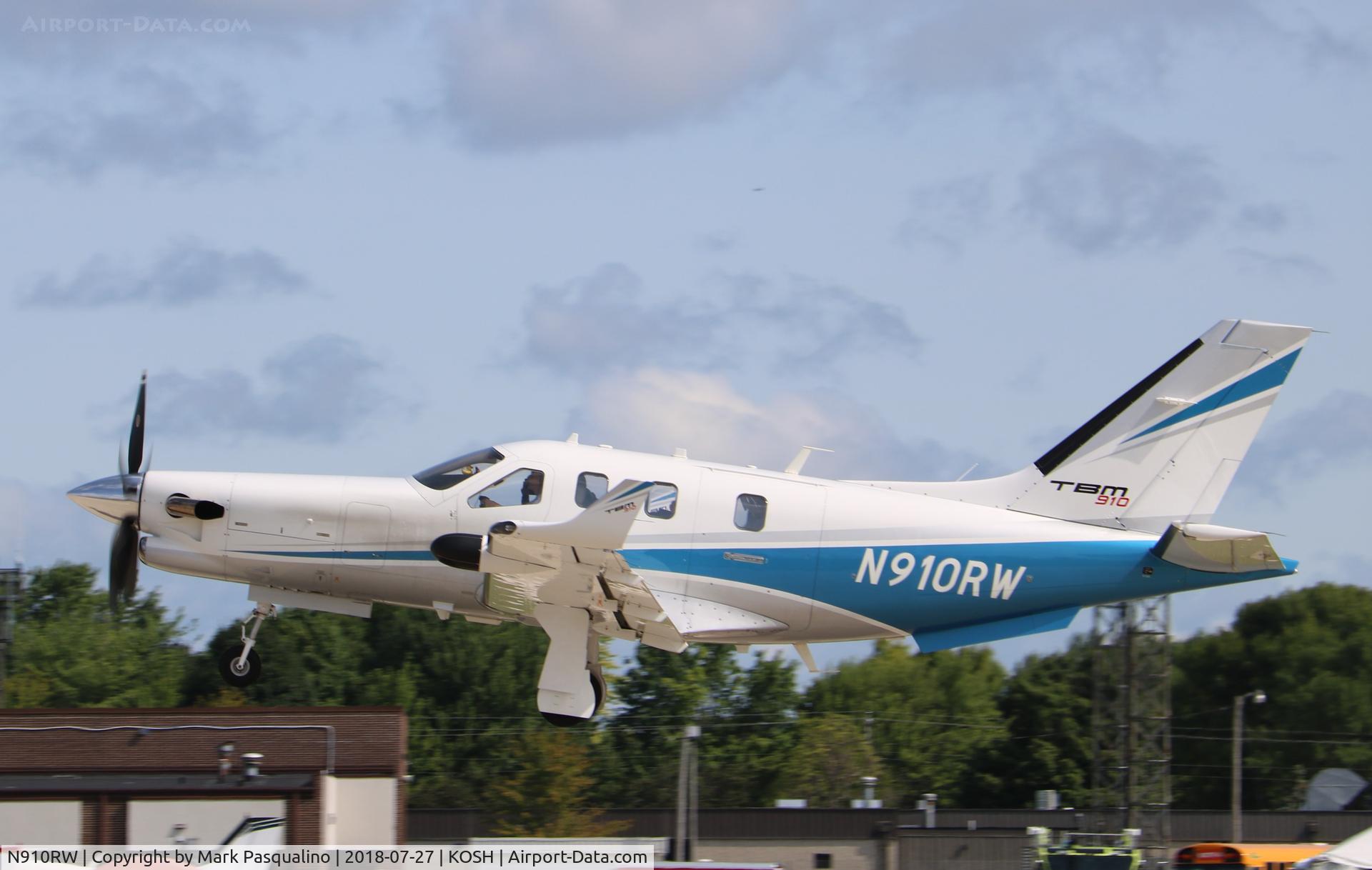 N910RW, 2018 Socata TBM-700 C/N 1220, Socata TBM-910