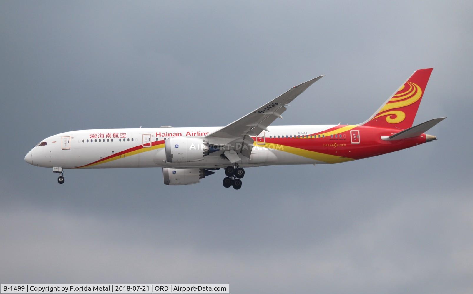 B-1499, 2017 Boeing 787-9 Dreamliner Dreamliner C/N 62721, Hainan Airlines
