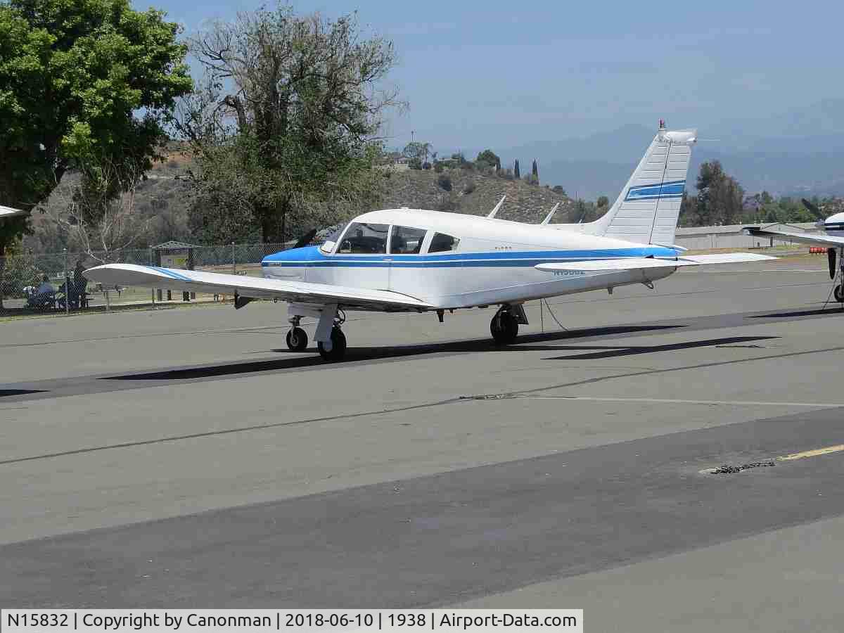 N15832, 1972 Piper PA-28R-200 Arrow IV C/N 28R-7335093, Parked