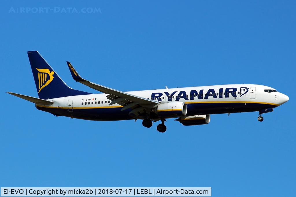 EI-EVO, 2012 Boeing 737-8AS C/N 40297, Landing