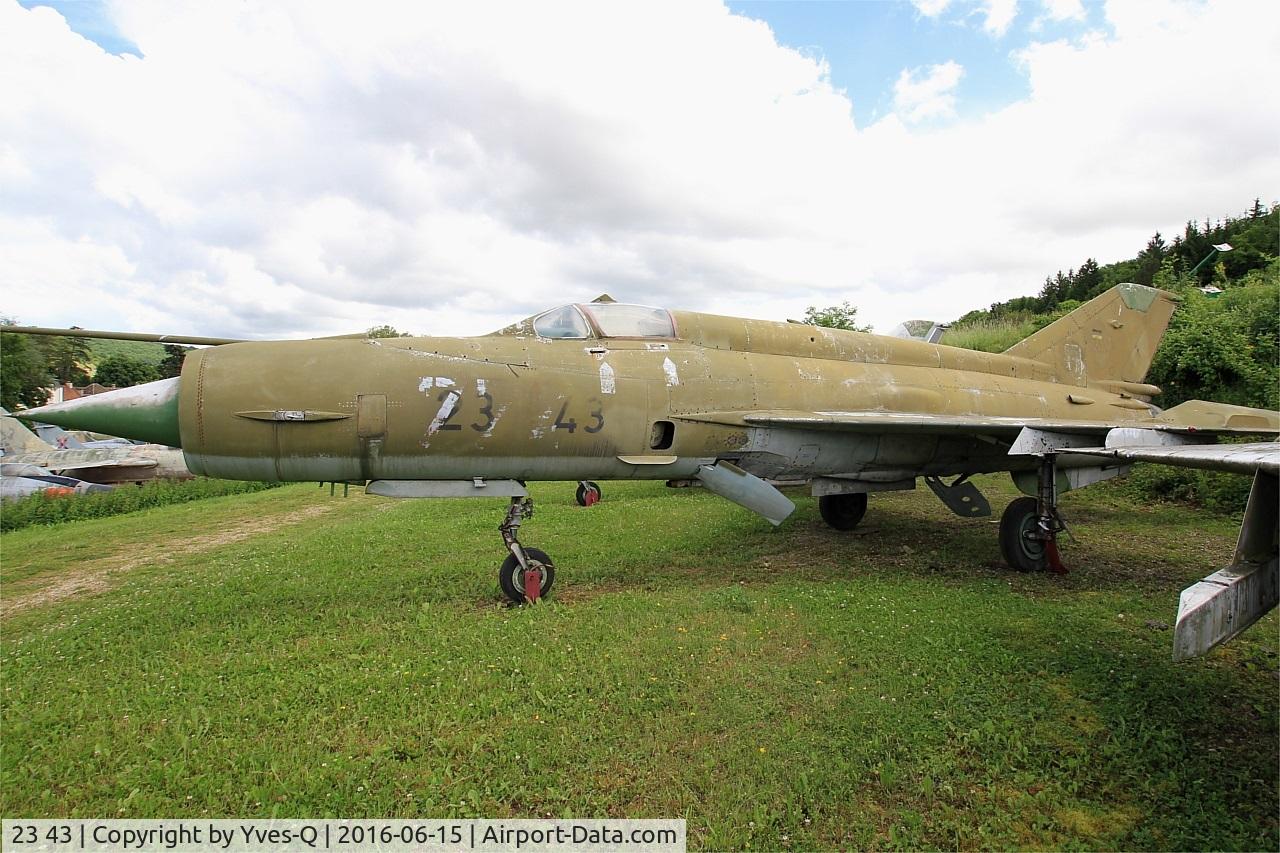 23 43, Mikoyan-Gurevich MiG-21MF C/N 96001091, Mikoyan-Gurevich MiG-21MF, Savigny-Les Beaune Museum