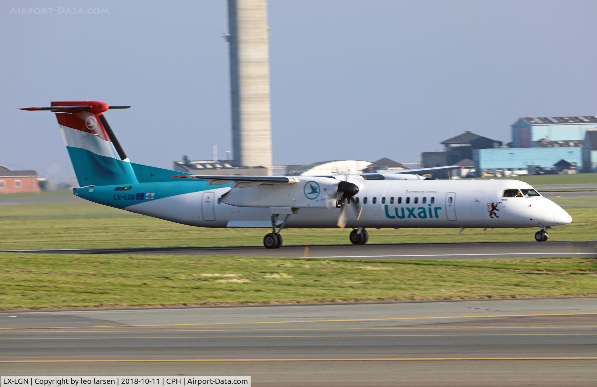 LX-LGN, 2012 De Havilland Canada DHC-8-402Q Dash 8 C/N 4426, Copenhagen 11.10.2018