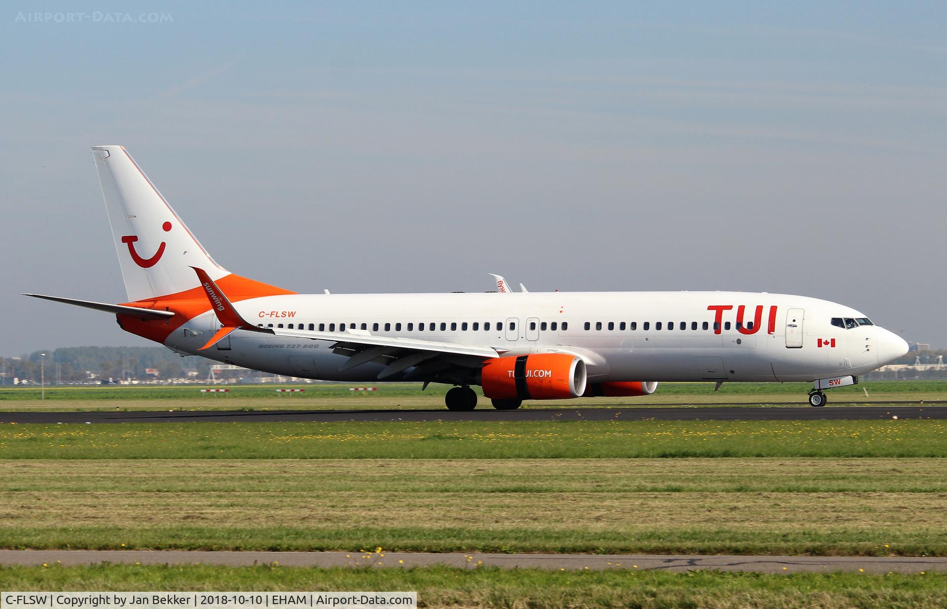 C-FLSW, 2008 Boeing 737-8HX C/N 36552, Schiphol Amsterdam
