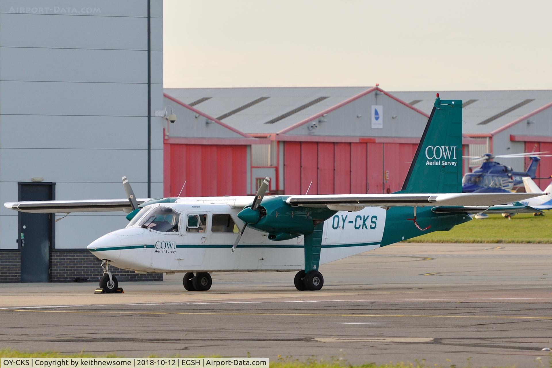 OY-CKS, 1976 Britten-Norman BN-2A-21 Islander C/N 553, Nice visitor.
