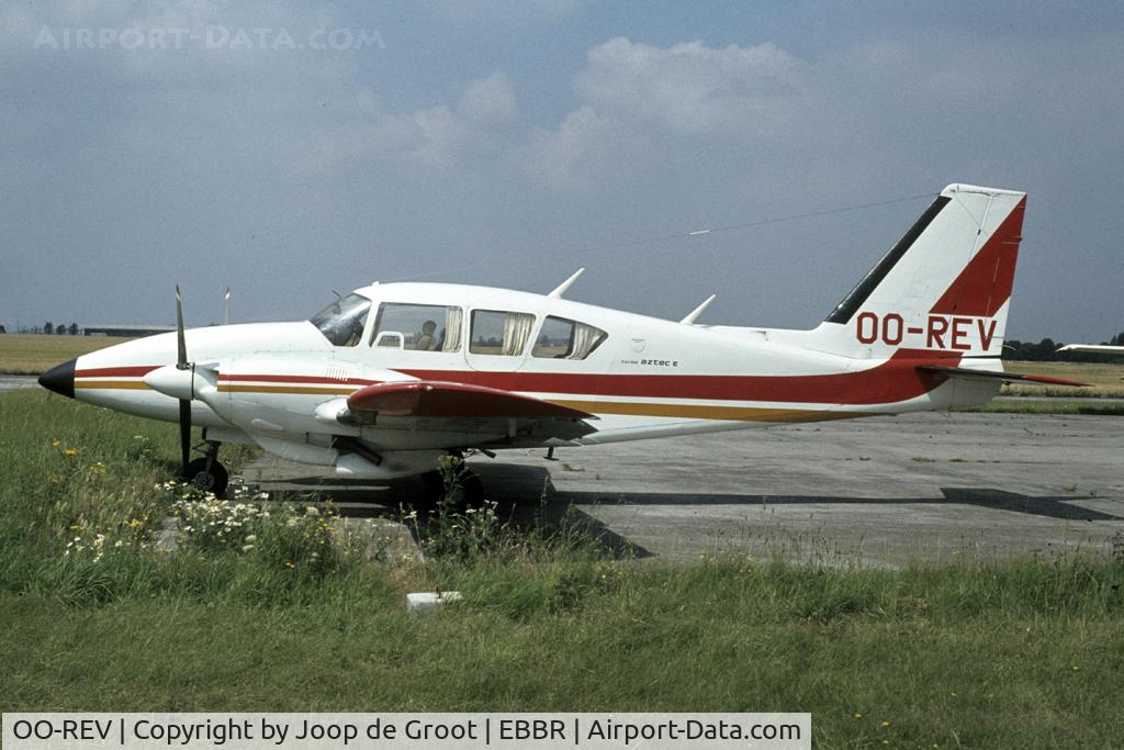 OO-REV, 1975 Piper PA-23-250 Turbo Aztec E C/N 27-7554022, picture by Marijn Aarts